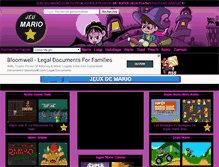 Tablet Screenshot of jeu-mario.com